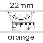 Bracelet montre 22mm orange