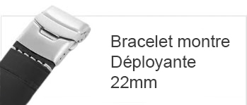 Bracelet montre 22mm avec déployante