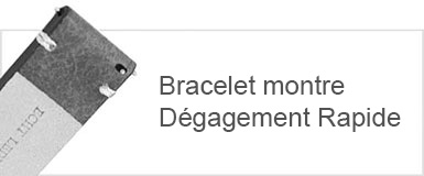 Bracelet montre dégagement rapide