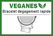 Bracelets vegan à changement rapide