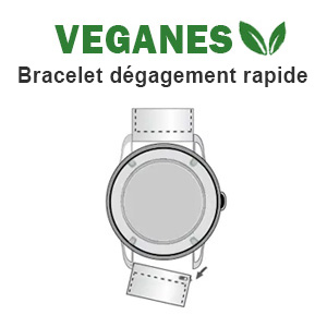 Bracelet végétalien à changement rapide