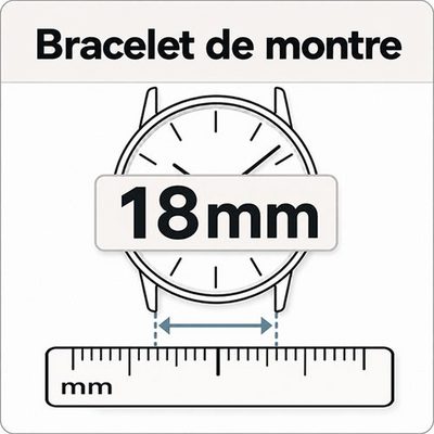 Bracelet montre en 18mm