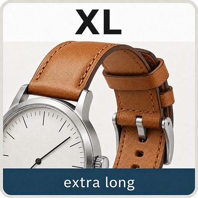 Bracelets montre XL, extra longs