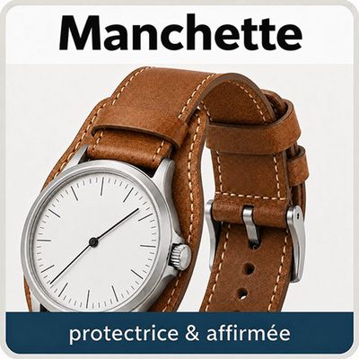 Bracelet montre avec pad