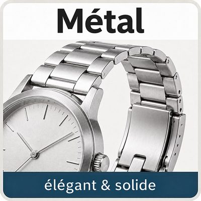 Bracelet montre métal