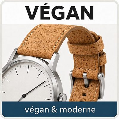 Bracelet montre végan