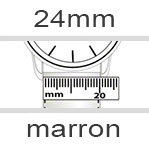 Bracelet montre 24mm marron
