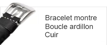 Bracelet montre cuir