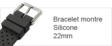 Bracelet montre Silicone 22mm