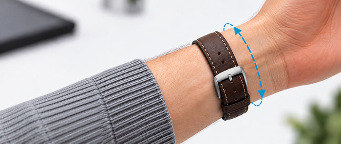 Mesurer la longueur du bracelet au poignet