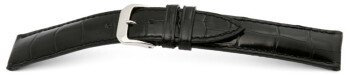 Bracelet montre - Alligator de Louisiane -fait main- noir