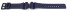 Bracelet de montre Casio résine bleu foncé AQ-S810W-2, W-735H-2