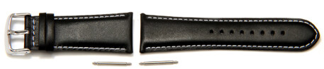 Bracelet de montre Casio pour AMW-105L, cuir, noir