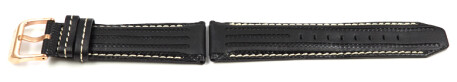 Bracelet de montre Festina pour F16529, cuir noir