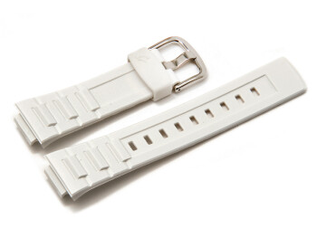 Bracelet de montre Casio pour BGA-110-7, BGR-3003-7, résine, blanche