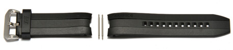 Bracelet de montre Casio p. EMA-100-1AVEF, EMA-100, résine, noire