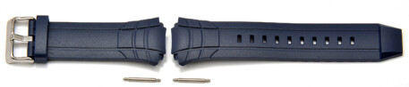 Bracelet de montre Casio p. MTR-201, MTR-501, résine, bleue