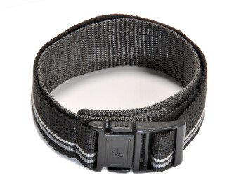 Bracelet de montre Casio à fermeture scratch p. BG-3003V, textile, noir