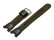 Bracelet de montre Casio p. SGW-100B, textile, vert / cuir, noir