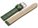 Bracelet de montre - cuir de veau, grain croco - vert 14mm Acier