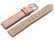 Bracelet de montre - cuir de veau, grain croco - rose