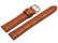 Bracelet de montre - cuir de veau, grain croco - brun clair 18mm Dorée