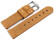 Bracelet de montre haut de gamme - cuir de veau - marron clair - naturel XL 18mm 20mm 22mm 24mm