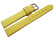 Bracelet montre cuir jaune, 14mm Acier
