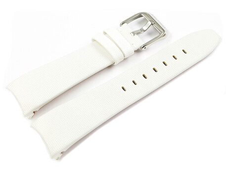 Bracelet Festina pour la montre F16592, textile blanc, à lintérieur: en cuir