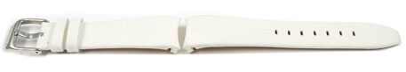 Bracelet Festina pour la montre F16592, textile blanc, à lintérieur: en cuir
