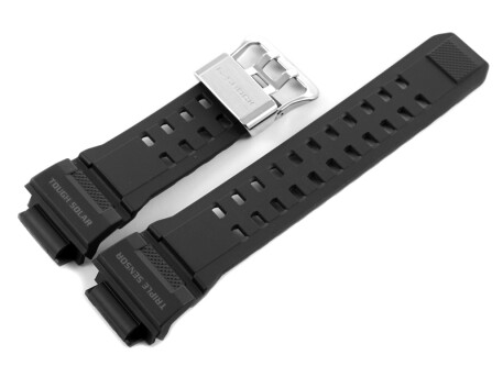 Bracelet montre Casio p. G-Shock GW-9400, GW-9400-1 résine, noire