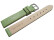 Bracelet de montre - cuir lisse de veau - vert 20mm Acier