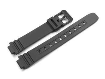 Bracelet de montre Casio p. LA-20WH, LA-20WH-1, LA-20WH-4, LA-20WH-9, résine, noire