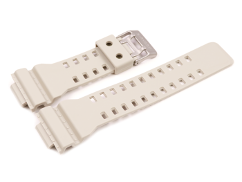 Bracelet de montre Casio p. GA-100SD, GA-100SD-8, résine, gris clair