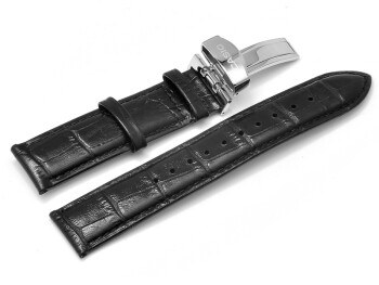 Bracelet montre Casio p. BEM-506L, BEM-506CL, BEM-506BL, cuir noir