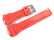 Bracelet de montre Casio pour G-8900A, résine, rouge, finition brillante
