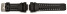 Bracelet de montre Casio p. GD-350, GD-350-1, résine,noire
