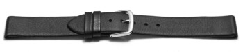 Bracelet montre - noir - à clip de fixation - 15mm Dorée