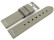Bracelet de montre haut de gamme - cuir de veau - gris 22mm