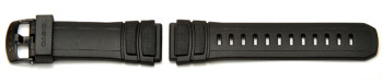 Bracelet de montre Casio p. HDA-600, HDA-600B, résine, noire