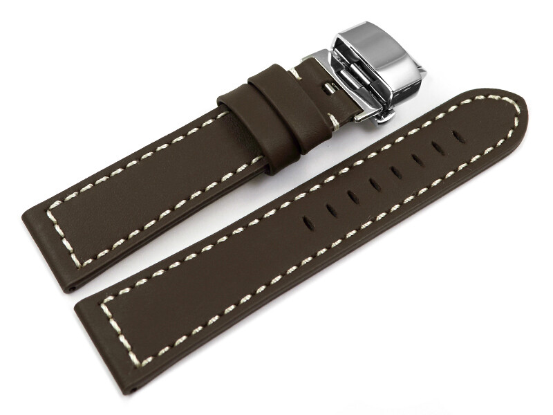 Bracelet de Montre Cuir Suède (Daim) - Boucle Déployante