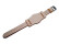 Bracelet de montre - BUND - cuir de veau - marron 20mm Dorée