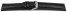 Bracelet de montre - Carbone - noir - couture noire 20mm Acier