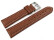 Bracelet de montre - cuir de veau grainé - marron clair 18mm Acier