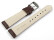 Bracelet montre-grain croco-marron-22mm Acier