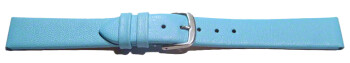 Bracelet de montre - cuir lisse de veau - bleu ciel 8mm...