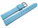 Bracelet de montre - cuir lisse de veau - bleu ciel 16mm Acier