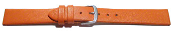 Bracelet de montre - cuir lisse de veau - orange 10mm Dorée