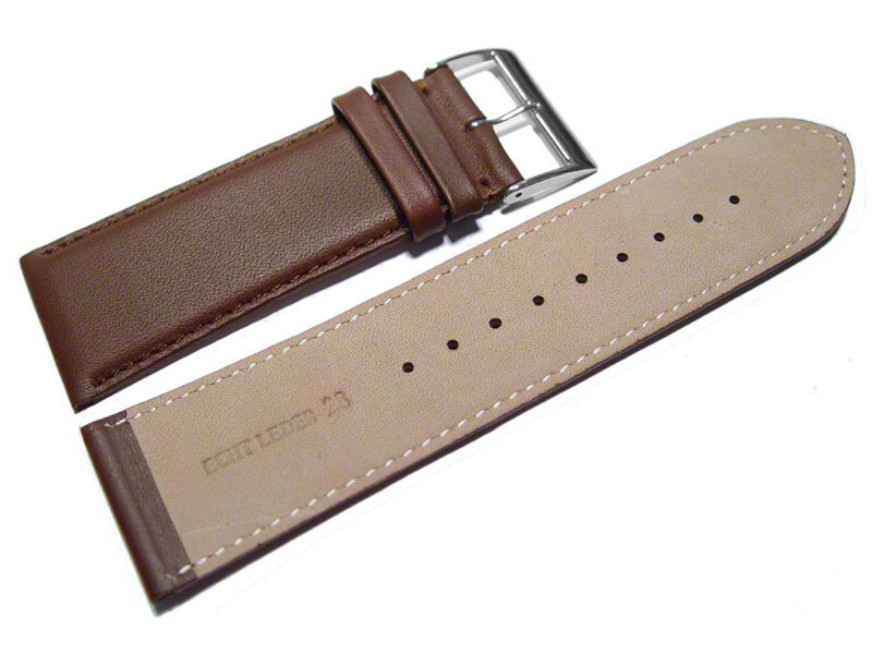 Bracelet montre Blanc Cuir véritable Lisse 14 mm