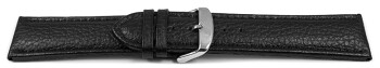 Bracelet de montre - cuir de veau grainé - noir - 26mm